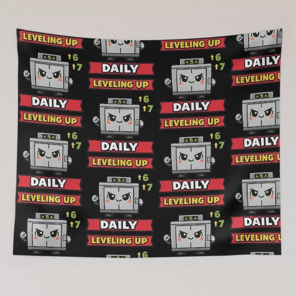 Item preview, Leveling Up Daily Funny Gaming Elevator Design designed and sold by TeeTimeTreasure.