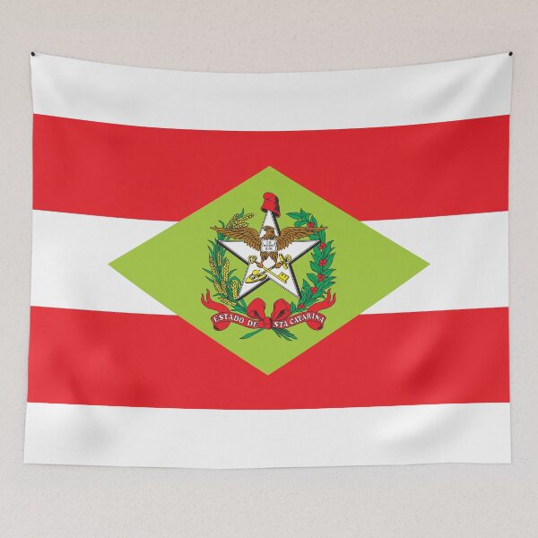 Item preview, Santa Catarina Flag - Brazil European Heritage & Florianopolis Beach Pride designed and sold by NTGUILTY.