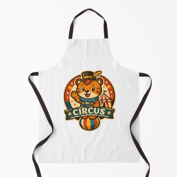 Item preview, Circus Tiger Badge – Minimal Retro Illustration designed and sold by Joyfulfabric.