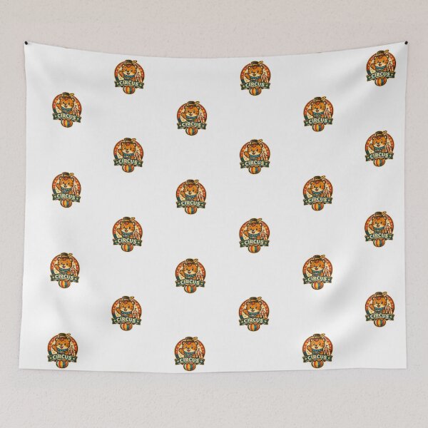 Item preview, Circus Tiger Badge – Minimal Retro Illustration designed and sold by Joyfulfabric.
