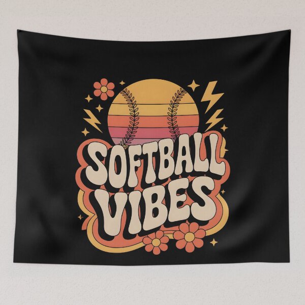 Item preview, Softball Vibes Shirt for Girls Women Fastpitch Game Day designed and sold by THREE LITTLE BEANS.