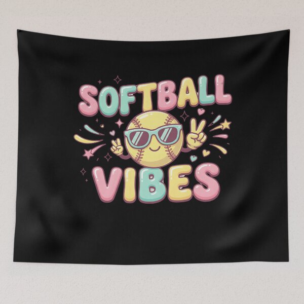 Item preview, Softball Vibes Shirt for Girls Women Fastpitch Game Day designed and sold by THREE LITTLE BEANS.