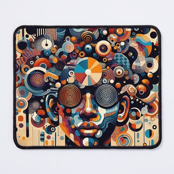 Item preview, Abstract Portrait of an Afro Man - Colorful Graffiti designed and sold by Indoni.