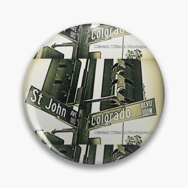 Item preview, Saint John Avenue & Colorado Boulevard, Pasadena, CA by Mistah Wilson designed and sold by The Street Sign Store.