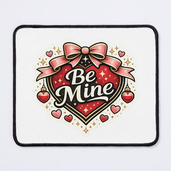 Item preview, Be Mine Valentine Heart Bow Romantic Love Design designed and sold by CLOUTKULT.
