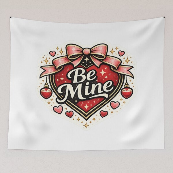 Item preview, Be Mine Valentine Heart Bow Romantic Love Design designed and sold by CLOUTKULT.