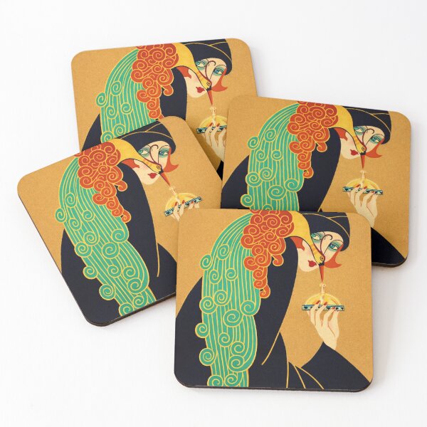 Item preview, Art Deco Illustration Elegant Woman with Perfume for Vintage Fashion Lovers designed and sold by RickE.