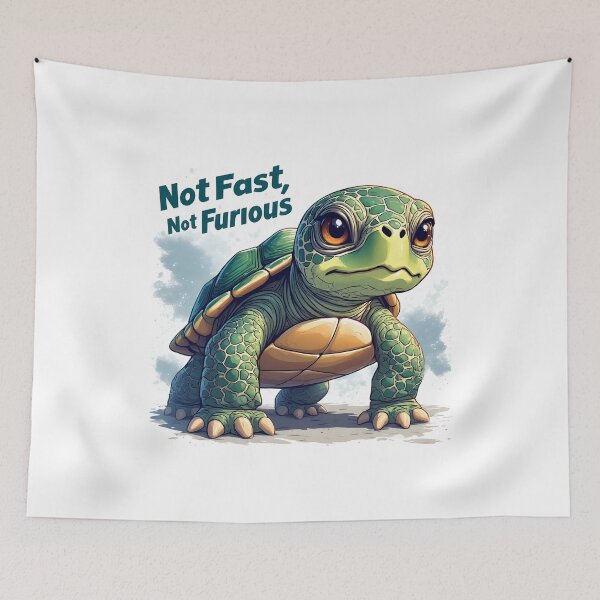 Item preview, Not Fast, Not Furious Tortoise Meme designed and sold by owi-art.
