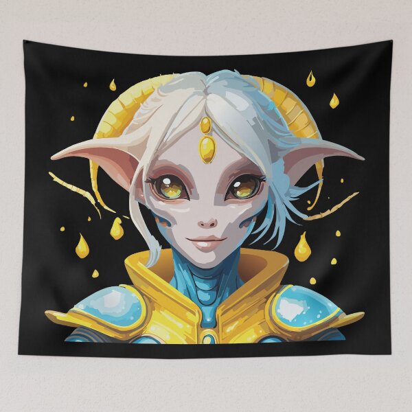 Item preview, The Golden Light Pleiadian Healer Alien designed and sold by GBD888.