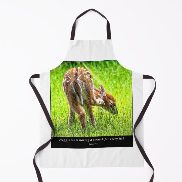 Item preview, Fawn Scratches an Itch, Summer Meadow, Digital Illustration designed and sold by AMacGPhilly.