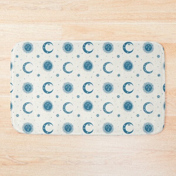 Item preview, Celestial Sun Moon Pattern Minimal Astrology Boho Night Sky designed and sold by trajeado14.