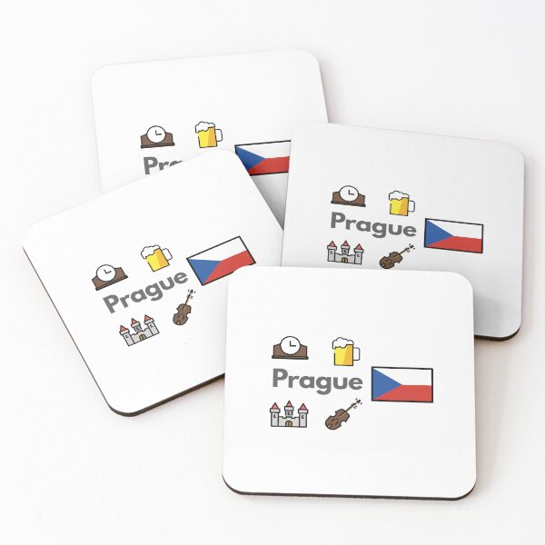 Item preview, Prague Czech Republic Travel – Castle, Beer & Old Town Emoji Design designed and sold by iccdesignsshop.