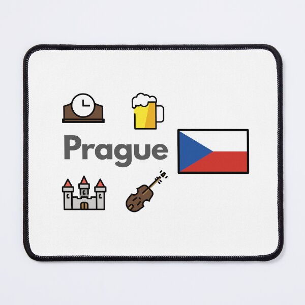 Item preview, Prague Czech Republic Travel – Castle, Beer & Old Town Emoji Design designed and sold by iccdesignsshop.