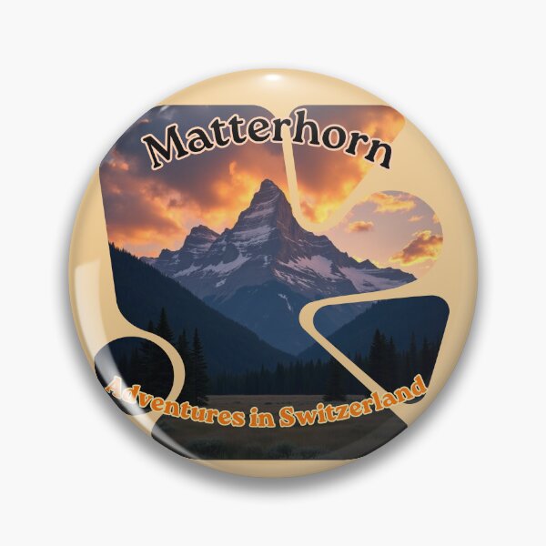 Item preview, Matterhorn Peak - Swiss Alps Adventure - Alpine Symmetry - Fragmented Landscape Design designed and sold by PriyaMagic.