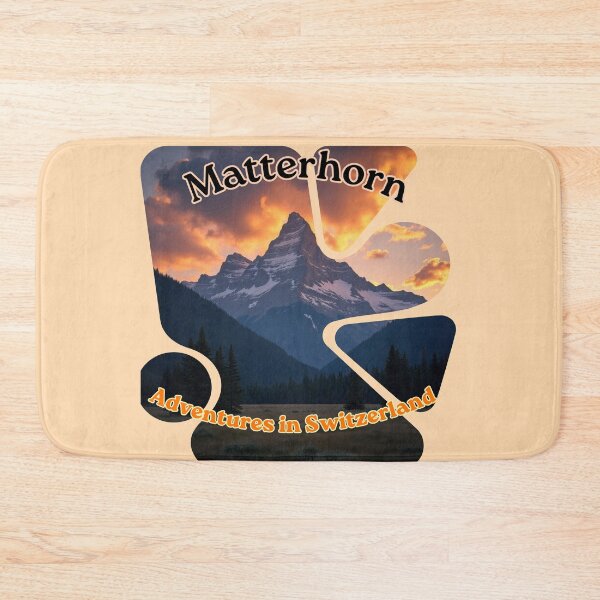 Item preview, Matterhorn Peak - Swiss Alps Adventure - Alpine Symmetry - Fragmented Landscape Design designed and sold by PriyaMagic.