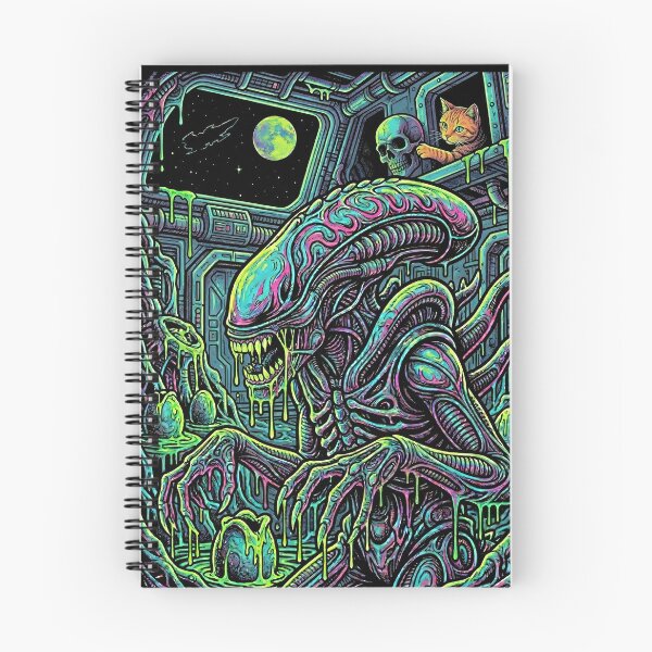 Item preview, Alien & Jonesy Cat - Acid Horror designed and sold by THELOREAN.
