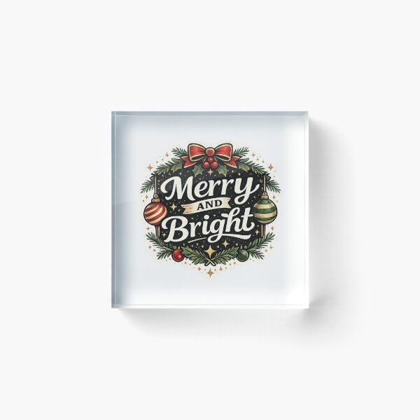 Item preview, Merry And Bright Christmas Bow Wreath Holiday Design designed and sold by CLOUTKULT.