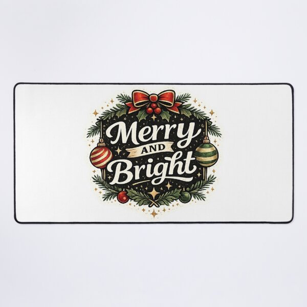 Item preview, Merry And Bright Christmas Bow Wreath Holiday Design designed and sold by CLOUTKULT.