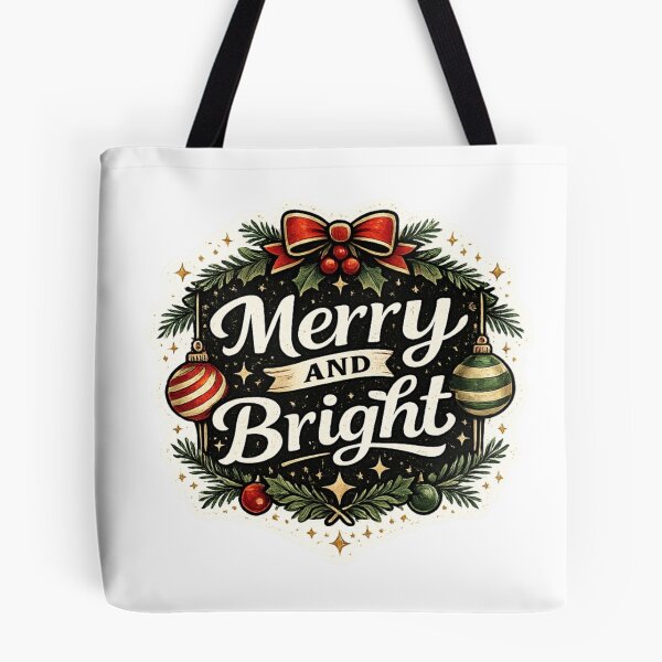 Item preview, Merry And Bright Christmas Bow Wreath Holiday Design designed and sold by CLOUTKULT.