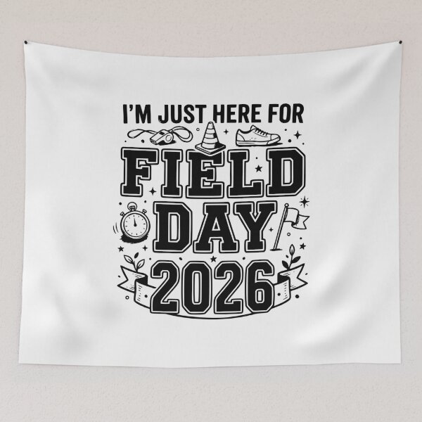 Item preview, I’m Just Here for Field Day 2026 Design, School Field Day Teacher Gift, Sports Day Event Teacher Graphic Tee designed and sold by AsturShop.