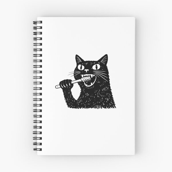 Item preview, CAT brushing TEETH designed and sold by Jessica Levaton.
