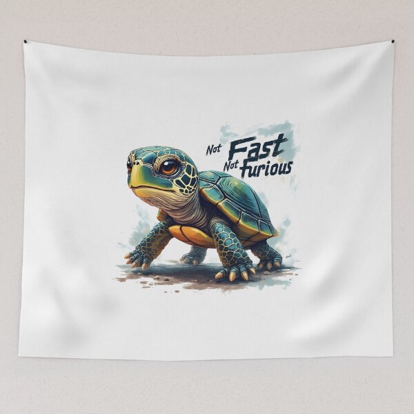 Item preview, Slow and Steady Tortoise – Not Fast Not Furious designed and sold by owi-art.
