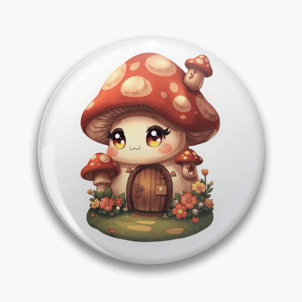 Item preview, Kawaii Mushroom House Tiny Door Garden Sticker designed and sold by funnyshop222.