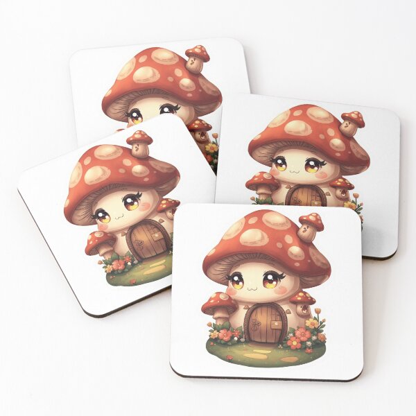 Item preview, Kawaii Mushroom House Tiny Door Garden Sticker designed and sold by funnyshop222.