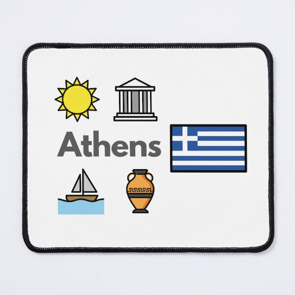 Item preview, Athens Greece Travel – Acropolis, History & Culture Emoji Design designed and sold by iccdesignsshop.