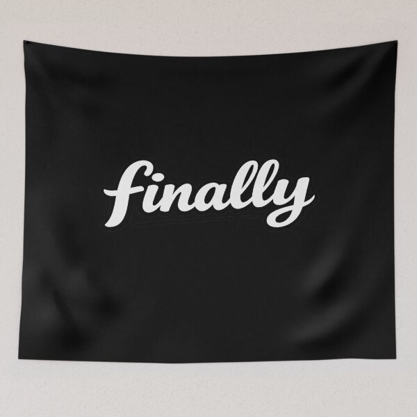 Item preview, “Finally” Script Typography – Bold Cursive Word Art for Stickers, Journals & Pinterest designed and sold by Bright Nest Studio.