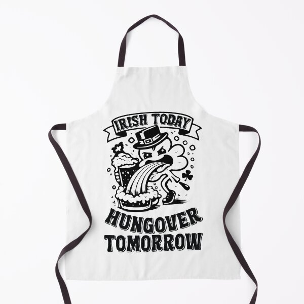 Item preview, Irish Today Hungover Tomorrow - Funny St Patricks Day Drinking Humor designed and sold by FuzionRaptor.