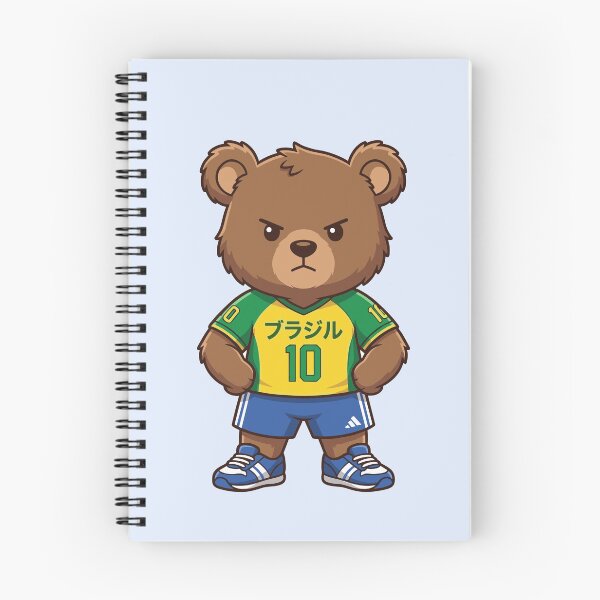 Item preview, 21 Cute Chibi Bear Kawaii – Brazil Soccer Team World Cup designed and sold by KUMAINK.
