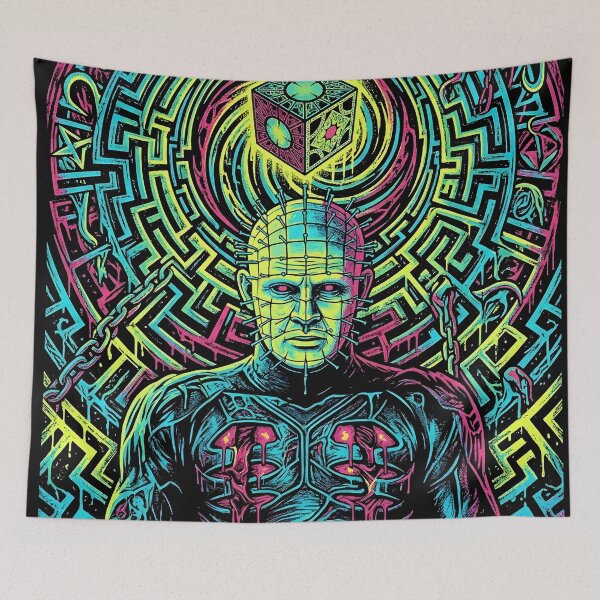 Item preview, "Acid Horror" Pinhead Neon Labyrinth & puzzle box designed and sold by THELOREAN.