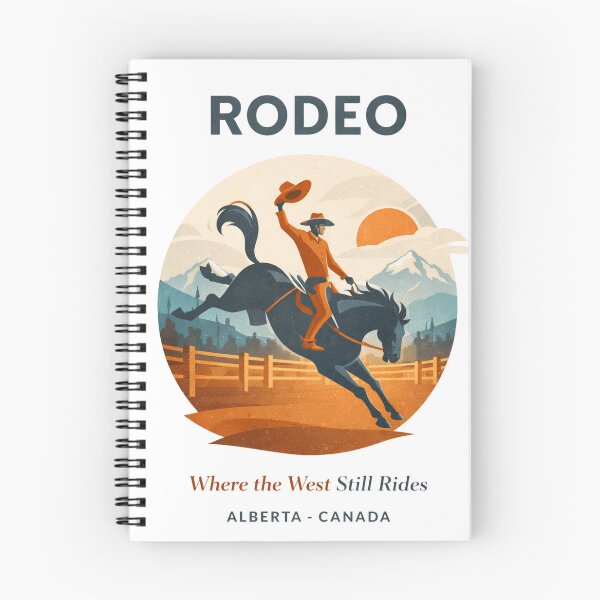 Item preview, Cowboy Rodeo Alberta Canada Vintage Western Spirit designed and sold by Eclipse 3699.