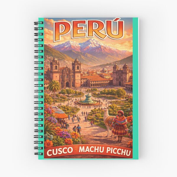 Item preview, Cusco Peru Vintage Travel Poster designed and sold by ElartedeNoel.