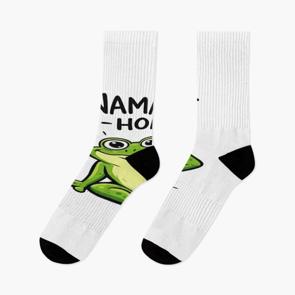 Item preview, Cute Yoga Frog “Namaste Home” Design – Funny Relaxation Graphic for Stickers & Gifts designed and sold by Bright Nest Studio.