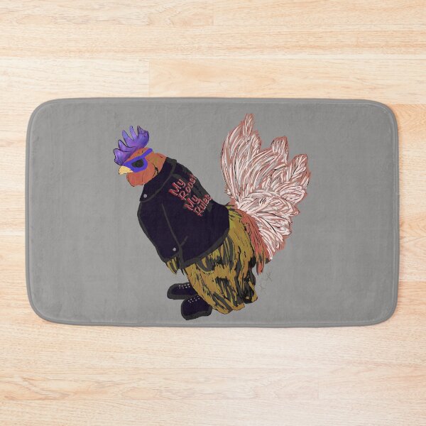 Item preview, My Roost My Rules - Badass Biker Rooster designed and sold by the-coin-jar-co.