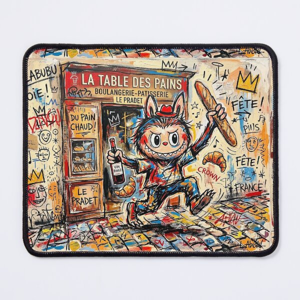 Item preview, Labubu is coming out of the bakery. designed and sold by Natalia-Vlad.