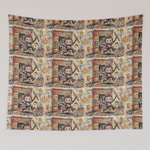 Item preview, Labubu is coming out of the bakery. designed and sold by Natalia-Vlad.