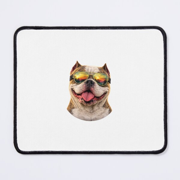 Item preview, Exotic Bully in Goggles designed and sold by DogYouChose.