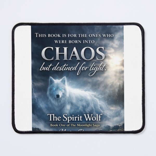 Item preview, Destined for Light - The Spirit Wolf Fantasy Art or The Spirit Wolf - Chaos and Light Book Poster. designed and sold by Spirit-Wolf-Co.