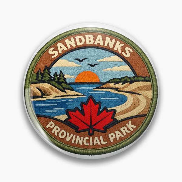 Item preview, Sandbanks Provincial Park Vintage Patch designed and sold by CompassLake.