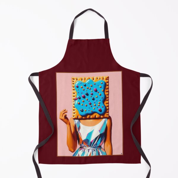 Item preview, Surreal Pop Art Toaster Pastry Head Woman| Food Art Illustration designed and sold by SHELOPS.