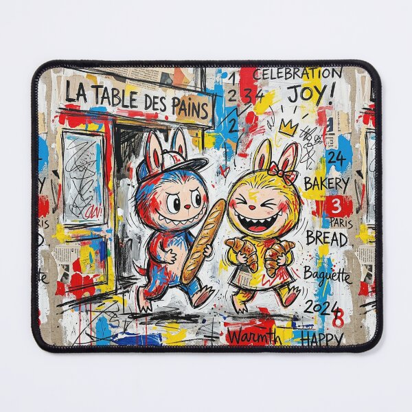 Item preview, Labubu is coming out of the bakery. designed and sold by Natalia-Vlad.