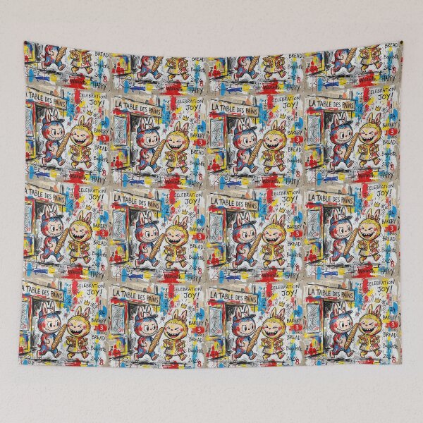 Item preview, Labubu is coming out of the bakery. designed and sold by Natalia-Vlad.