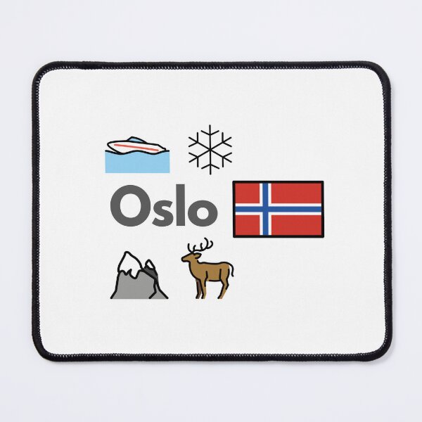 Item preview, Oslo Norway Travel – Fjord, Nature & Winter Emoji Design designed and sold by iccdesignsshop.