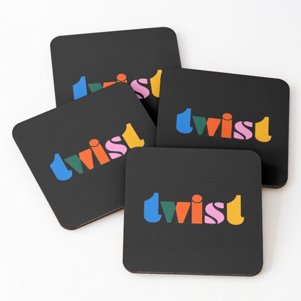 Item preview, Colorful “Twist” Typography Art – Playful Multicolor Word Design for Stickers & Prints designed and sold by Bright Nest Studio.