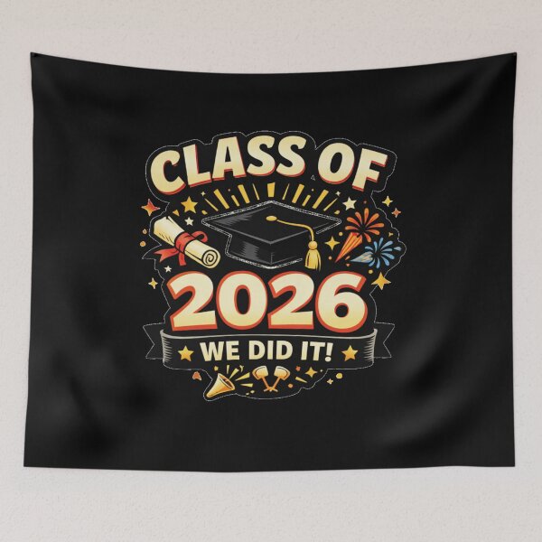 Item preview, Class of 2026 Graduation Cap Fireworks Senior Grad Gift Sticker designed and sold by jglobal360.