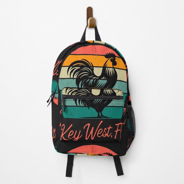 Item preview, Key West rooster and retro sunset for family vacation in Florida designed and sold by erozzz.