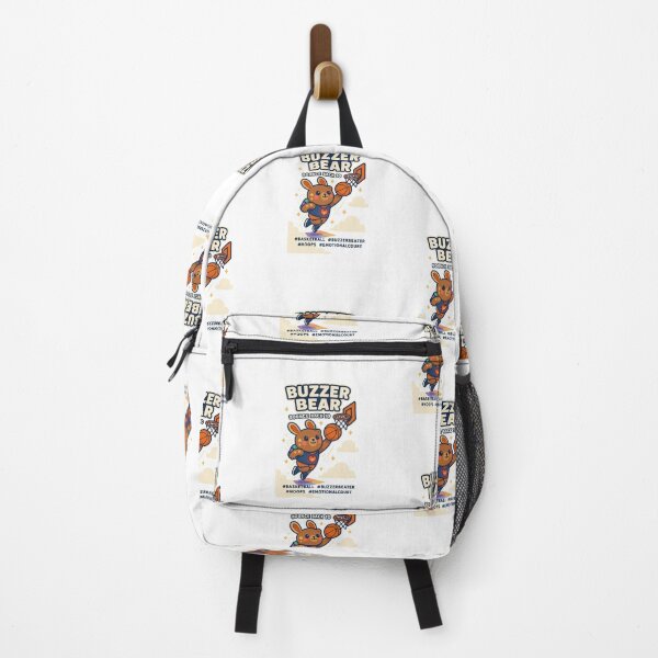 Item preview, uzzer Bear – Motivational Basketball Character designed and sold by Joyfulfabric.